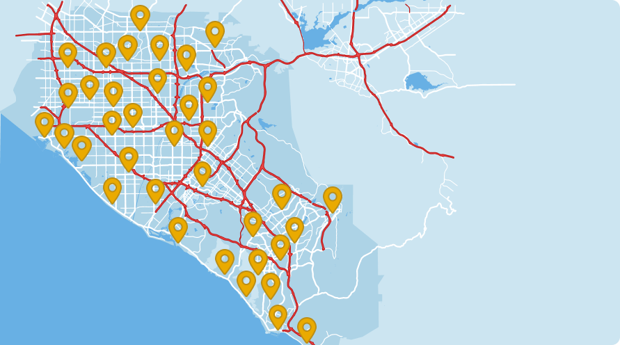 Map of Orange County